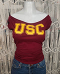 University USC Custom Cut Top, Cotton Spandex
