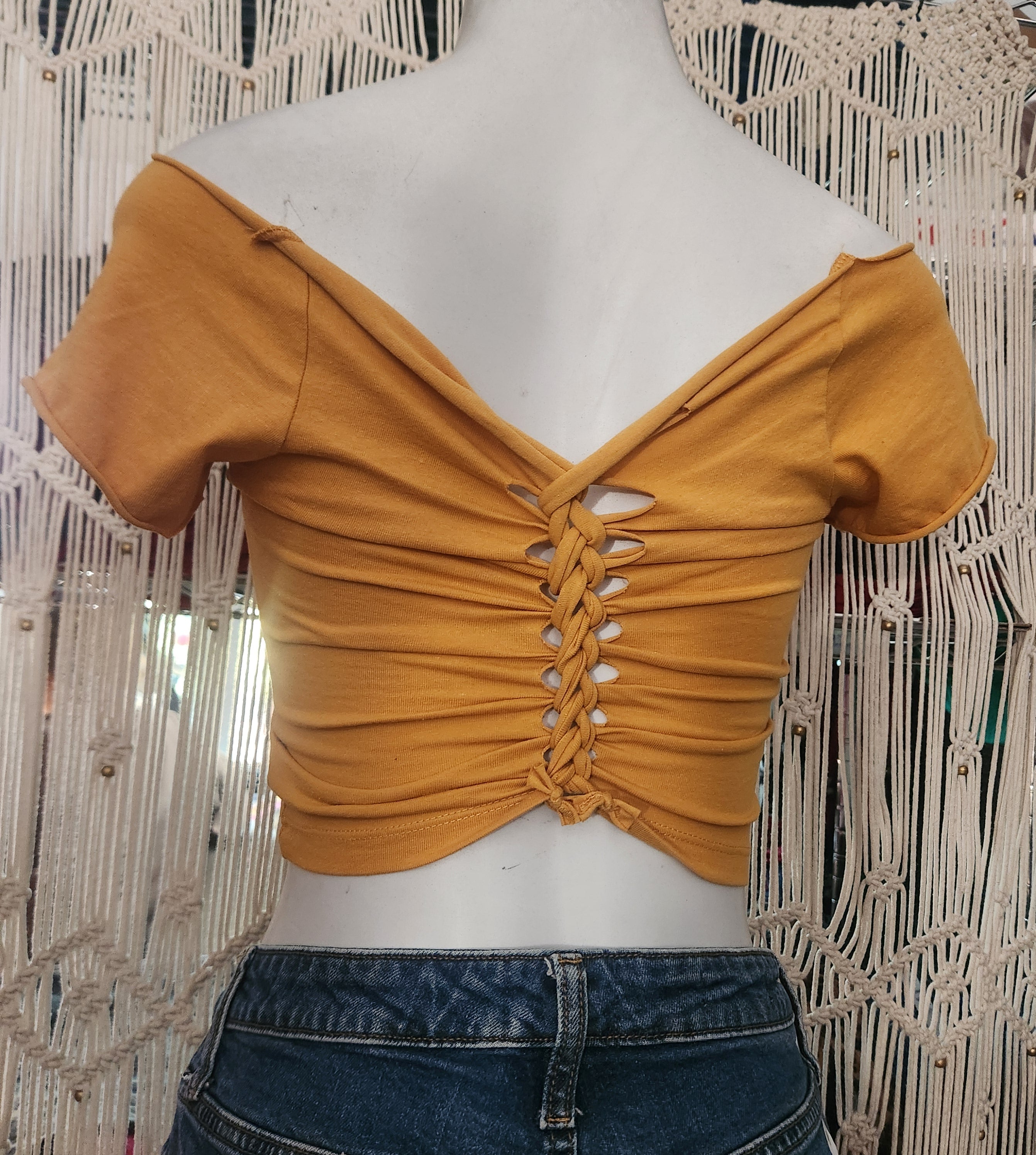 Sports Basketball Laker Cut Crop Top, Cotton Spandex