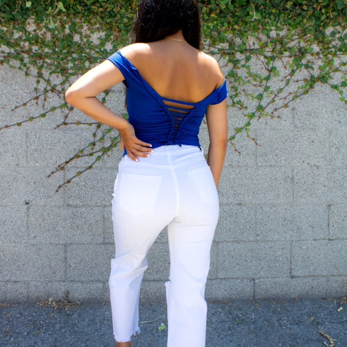 Custom Sports Logo Fitted Cut Crop Top, Cotton and Spandex