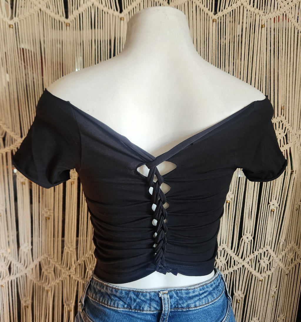 Sports University Custom Crop Top, Cotton Spandex