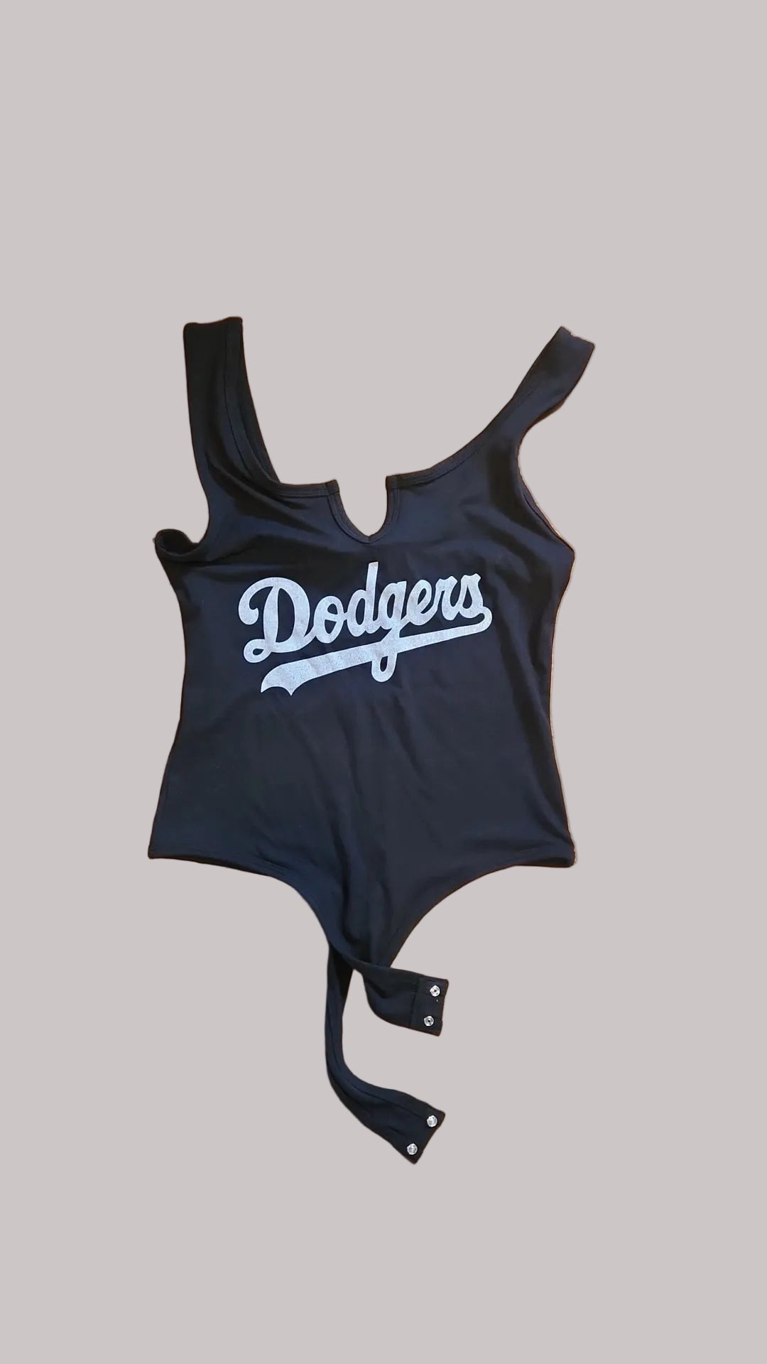 Sports Dodger Fitted Bodysuit, Cotton Polyester