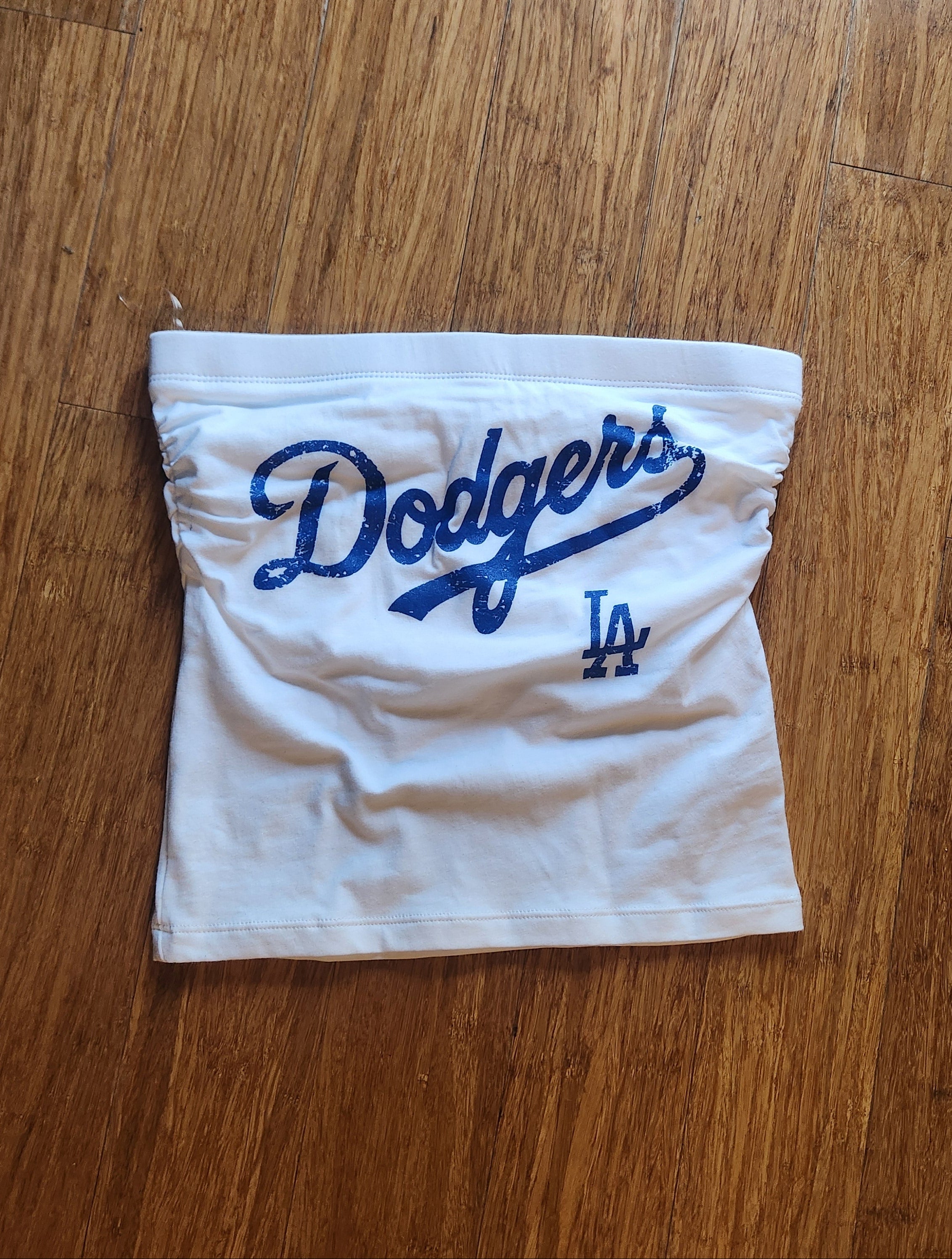 Sports Dodger Tube Top, Cotton Spandex