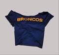 Sports Bronco Custom Crop Top, Cotton Spandex