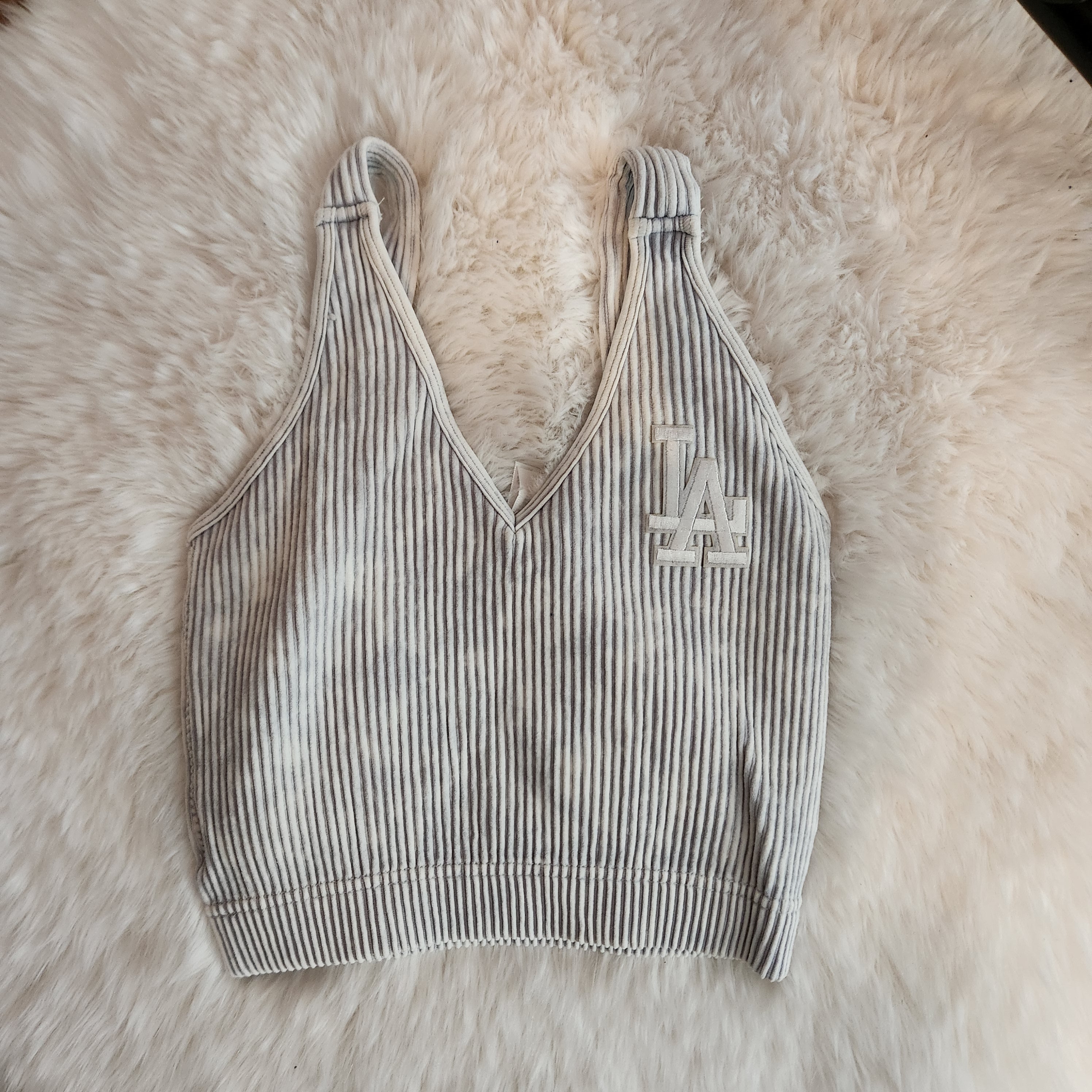 L A Fitted Crop, Nylon/ Spandex