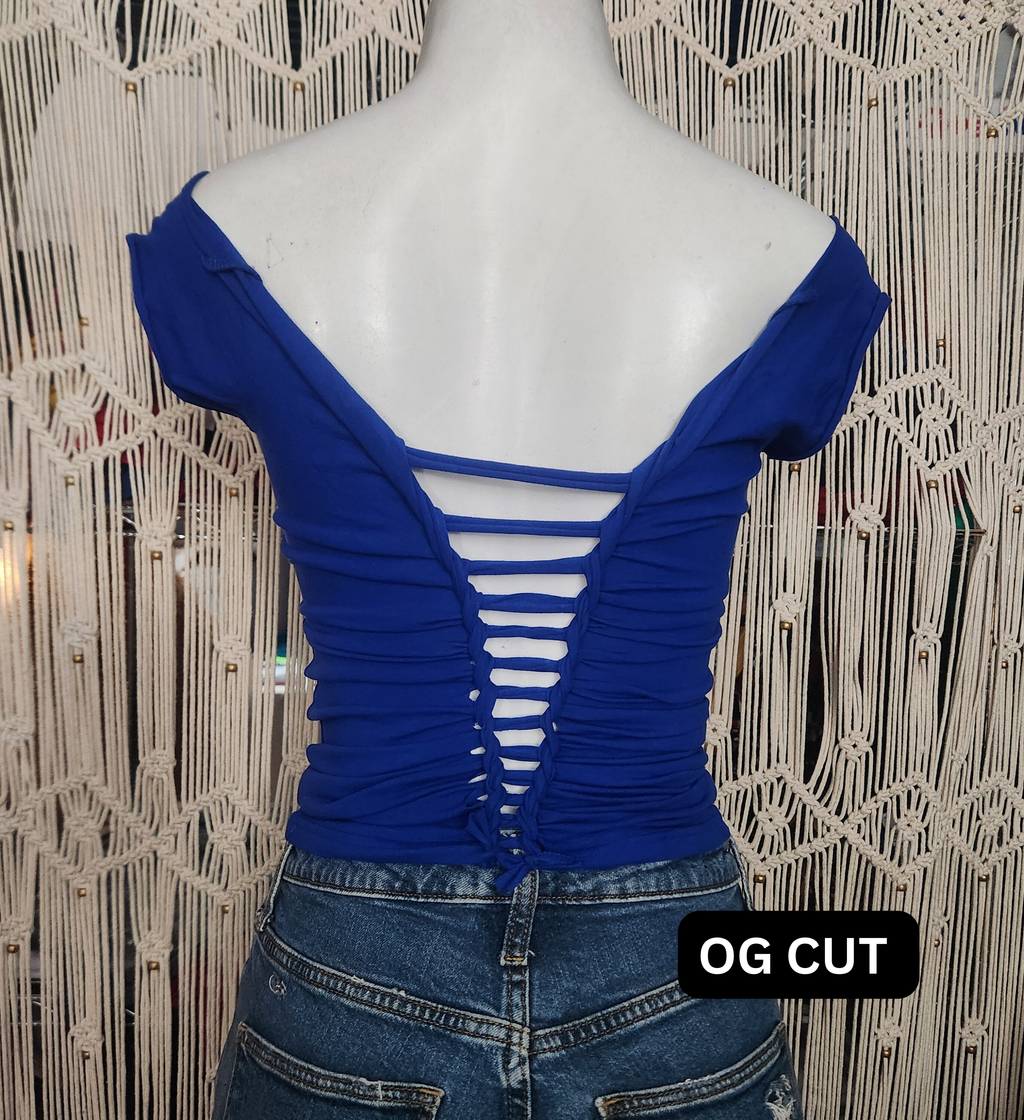 Sports Dodger Custom Cut Top, Cotton Spandex