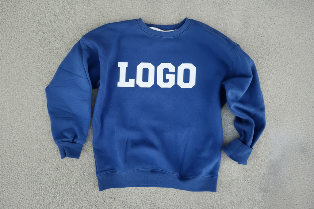 Custom Logo Crewneck Sweatshirt, Cotton & Polyester