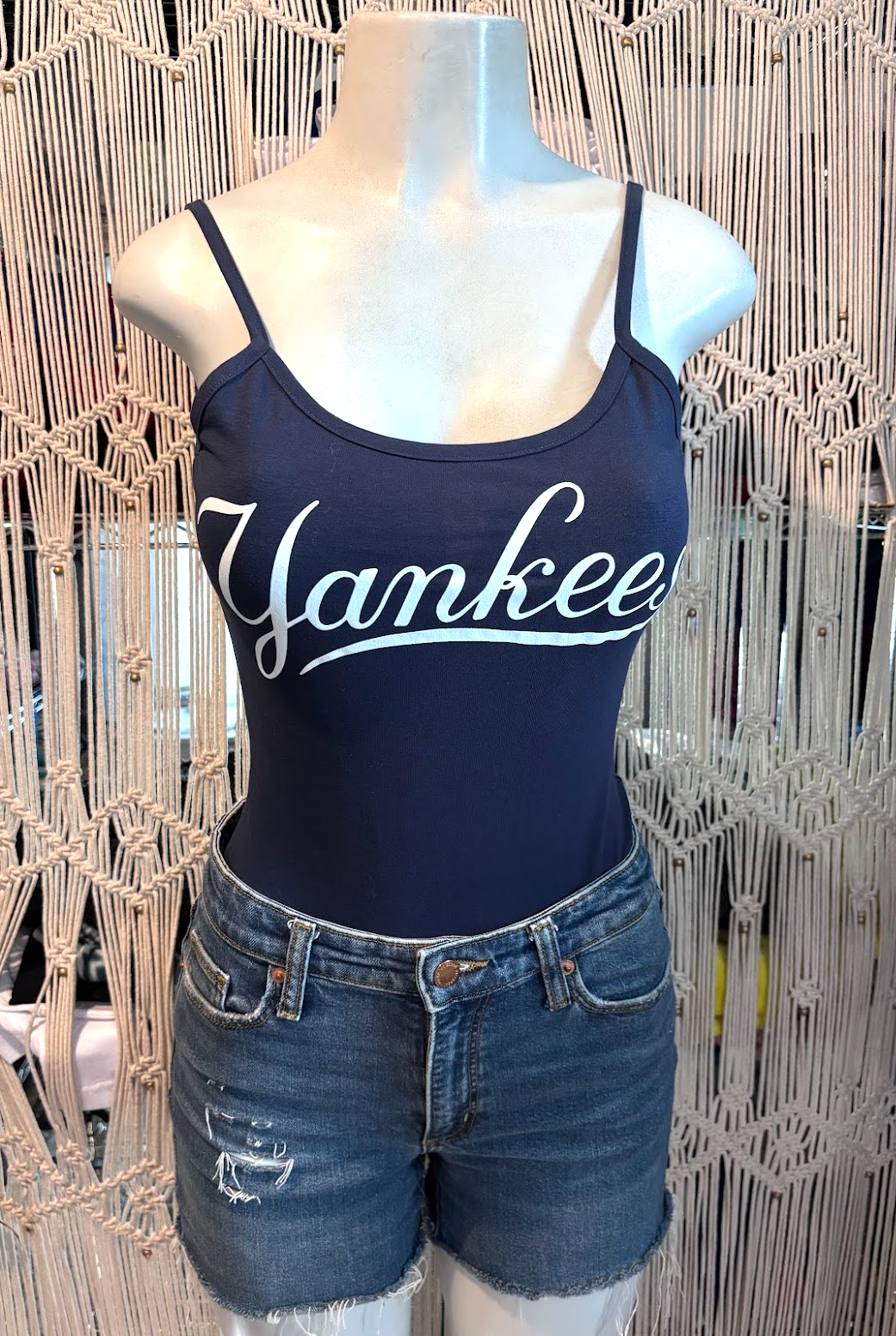 Sports NY Yankee Fitted Bodysuit, Cotton Spandex