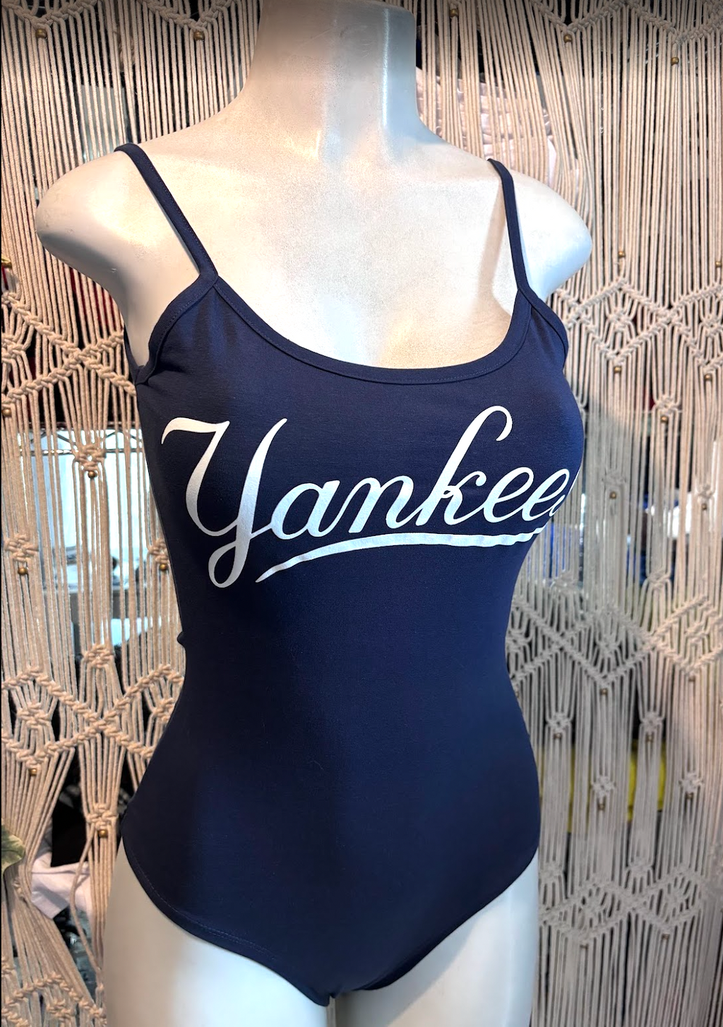Sports NY Yankee Fitted Bodysuit, Cotton Spandex
