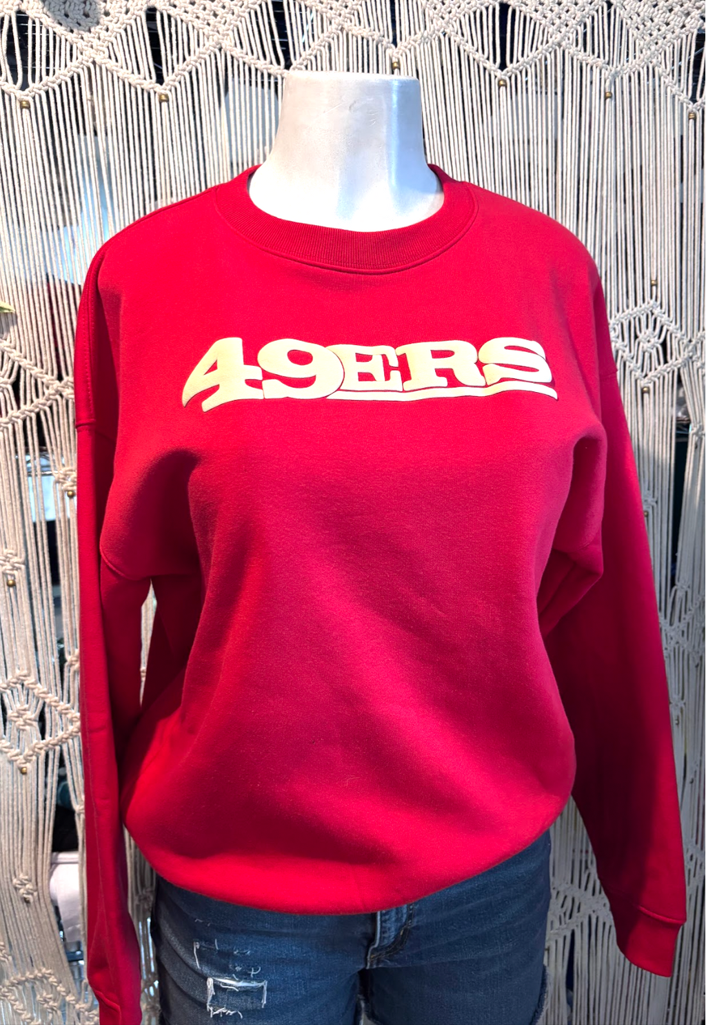Custom 49er Crewneck Sweatshirt, Cotton & Polyester