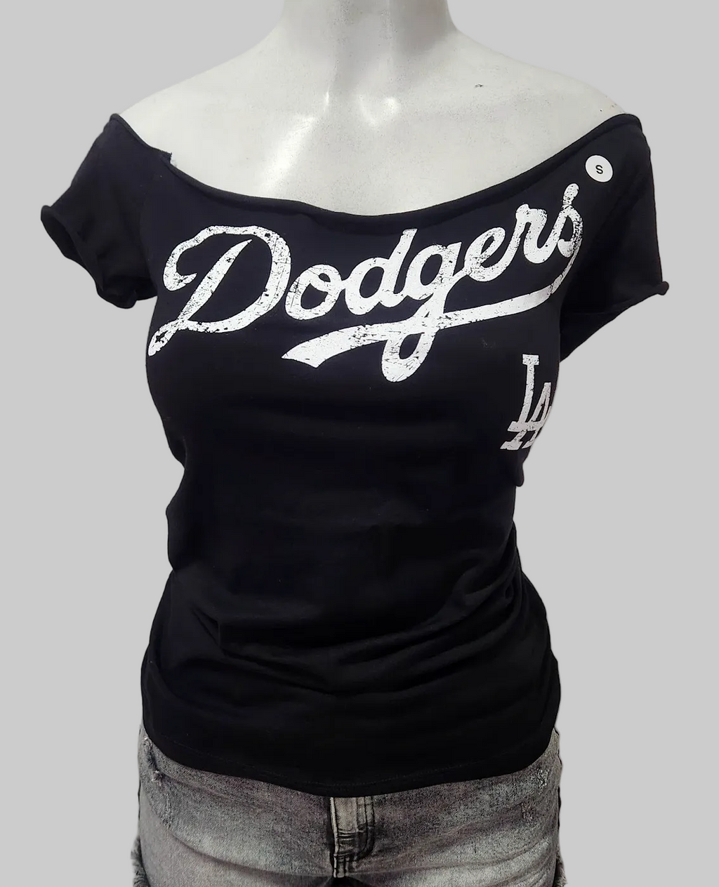 Dodge Sport Custom Cut Long Top, Black, Cotton Spandex