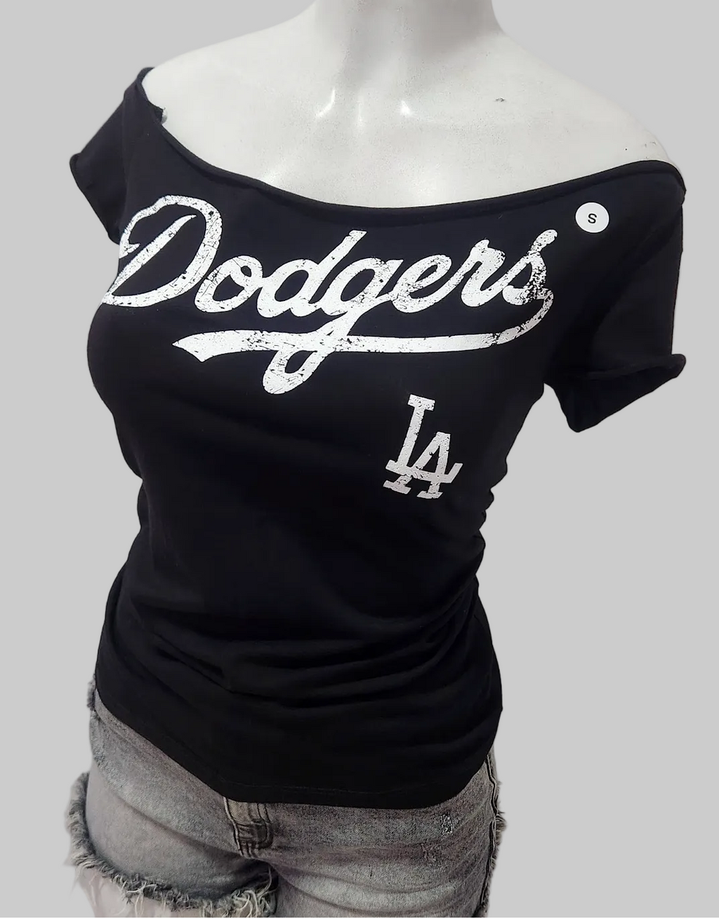 Dodge Sport Custom Cut Long Top, Black, Cotton Spandex