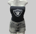 Raider Sport Tube Top, Black, Cotton Spandex