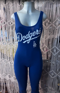 Sports Dodger Full Length Bodysuit, Cotton Spandex
