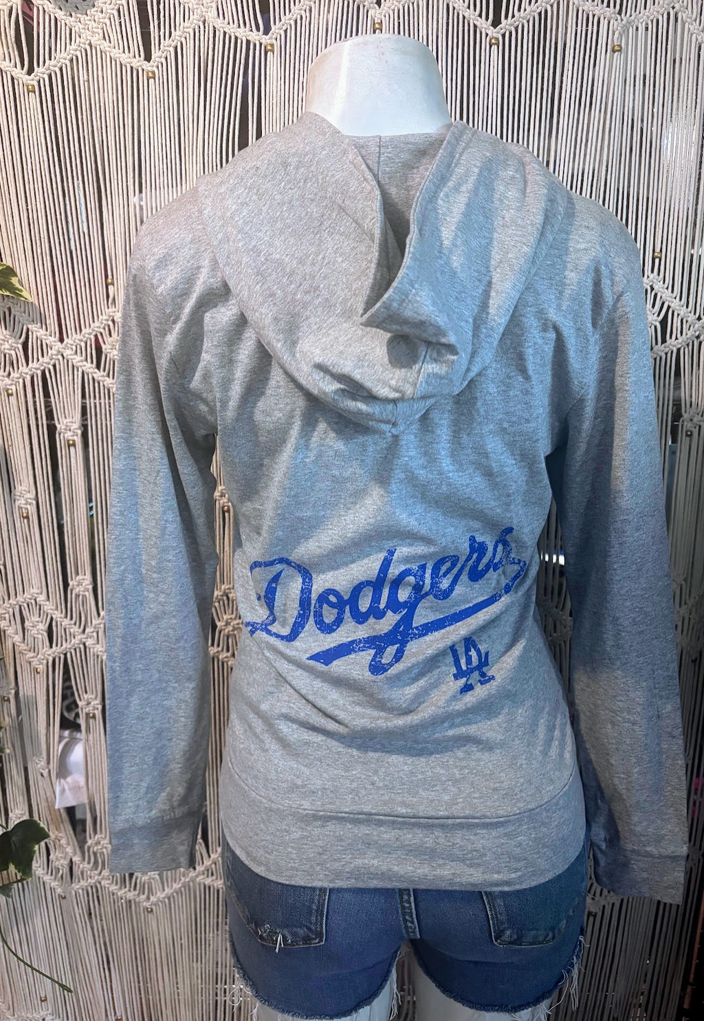 Sports Dodger Zip Up Hoodie, Cotton Spandex