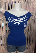 Sports Dodger Custom Cut Top, Cotton Spandex