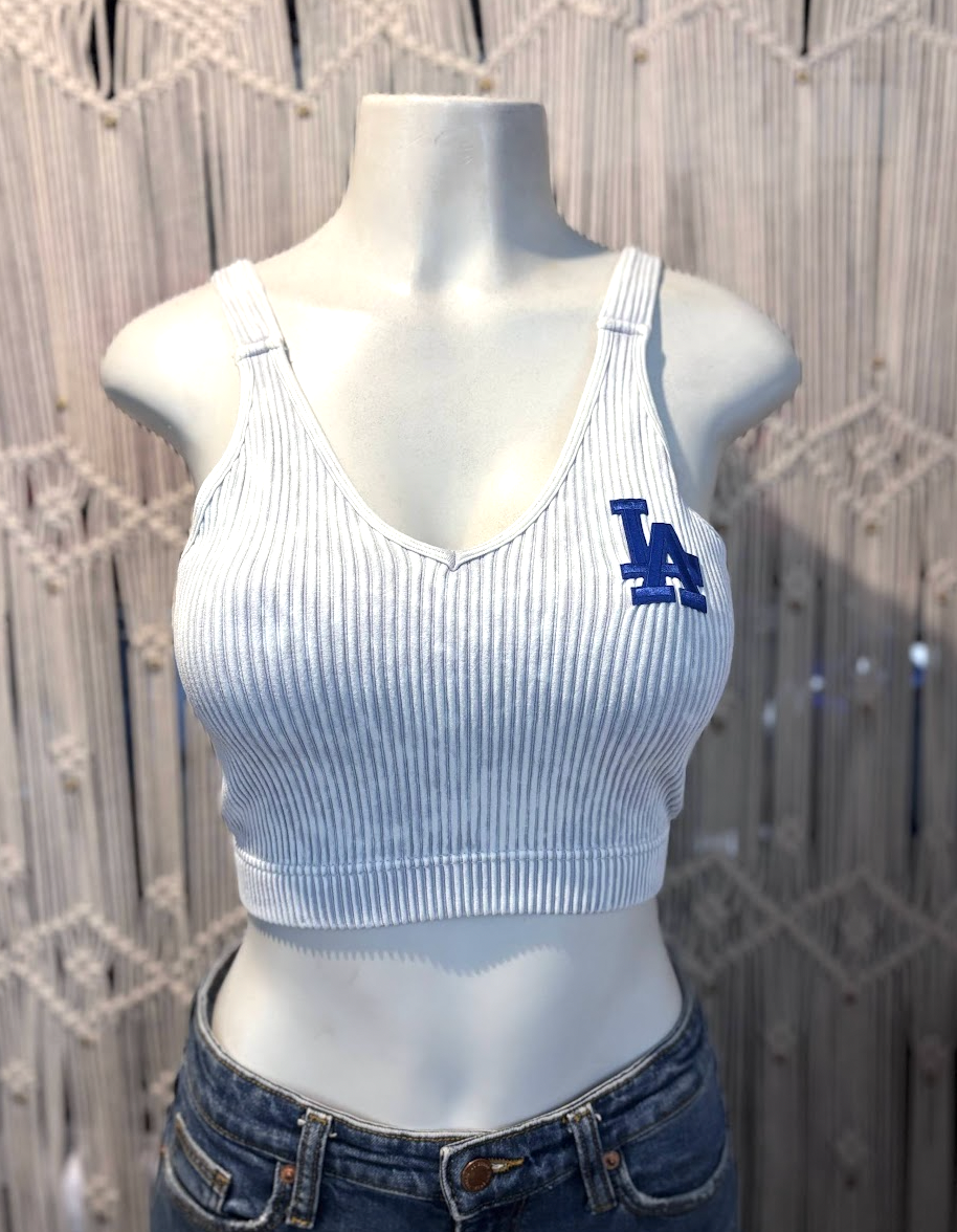 L A Fitted Crop, Nylon/ Spandex