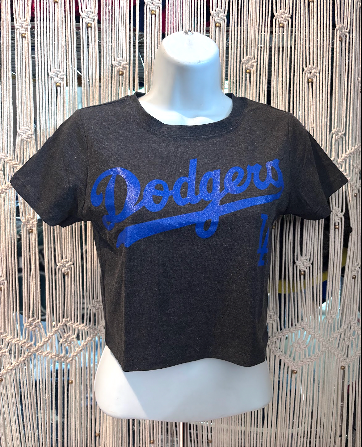 Dodge Crop Top Sports Shirt, Bold Logo