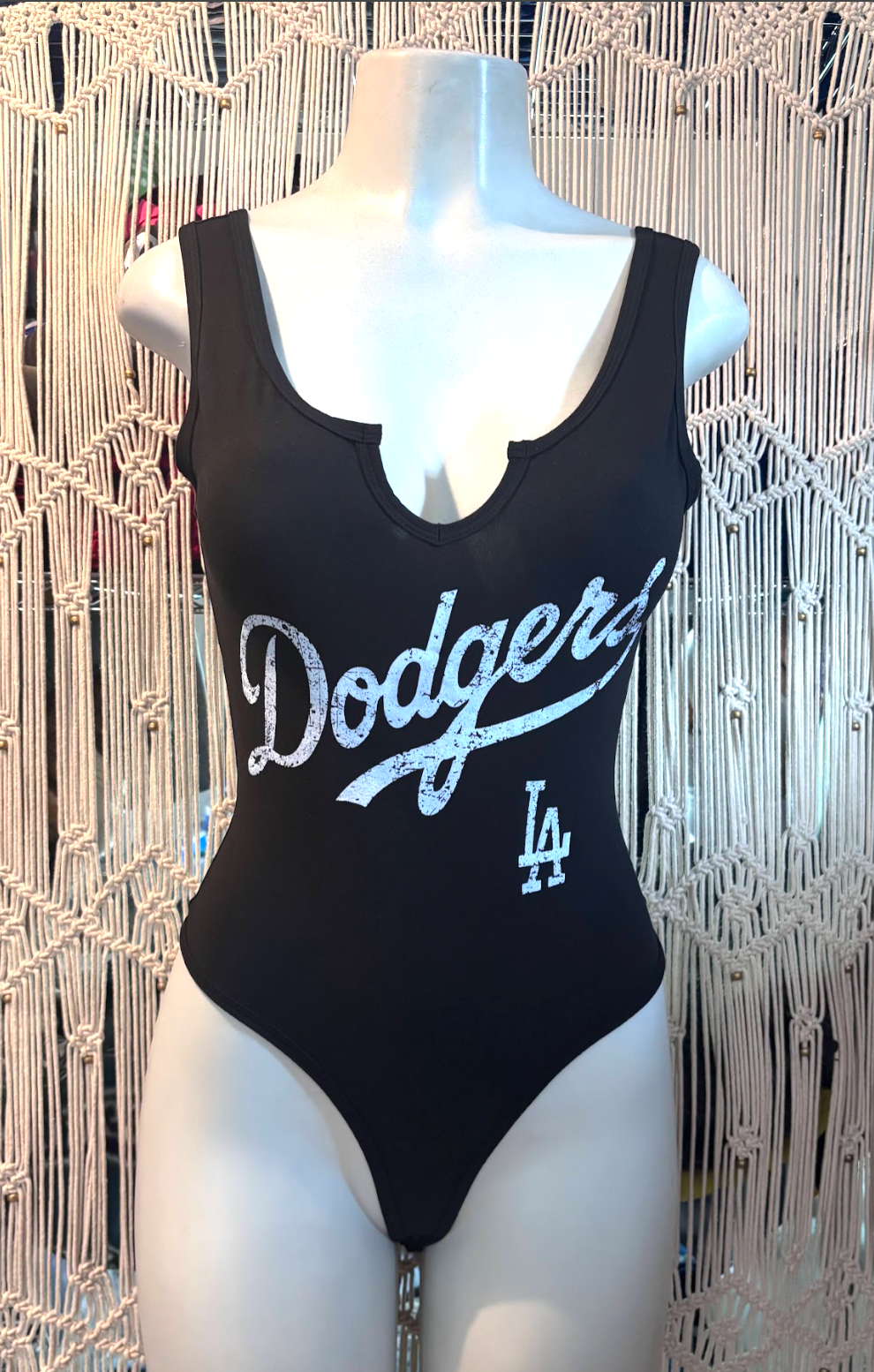 Dodge LA Sport Fitted Bodysuit, Cotton Polyester