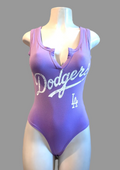 Dodge LA Sport Fitted Bodysuit, Purple, Cotton Polyester (Copy)