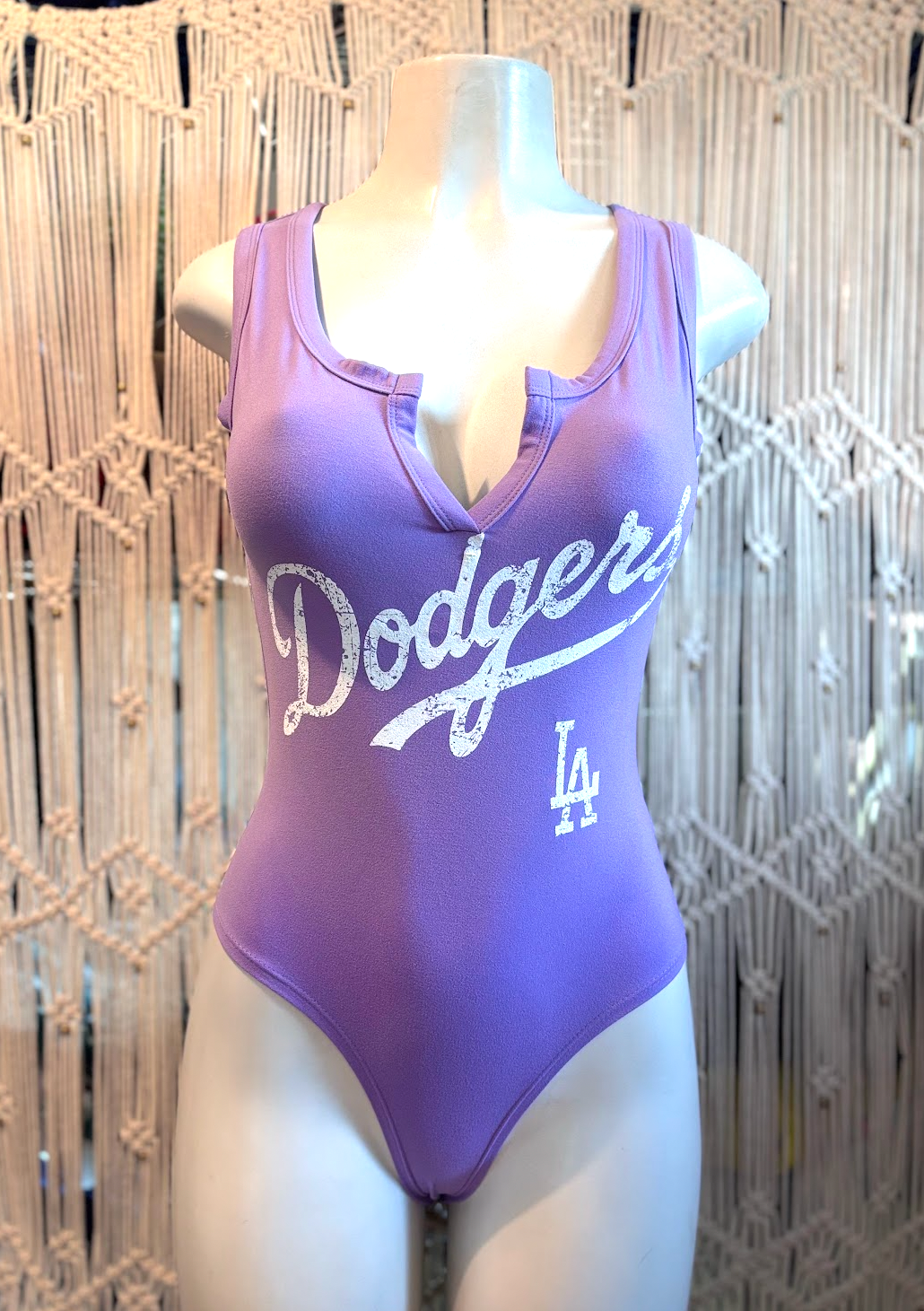 Dodge LA Sport Fitted Bodysuit, Cotton Polyester