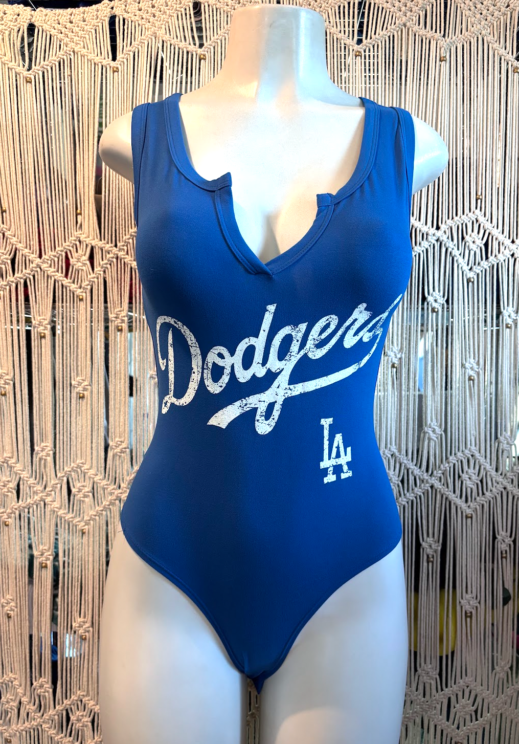 Dodge LA Sport Fitted Bodysuit, Cotton Polyester
