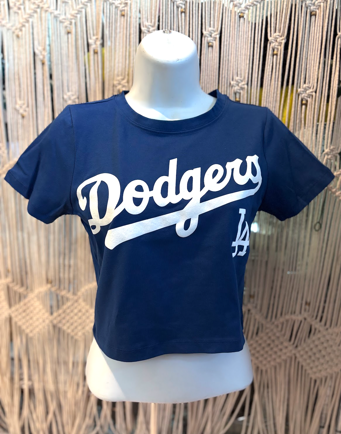Dodge Crop Top Sports Shirt, Bold Logo