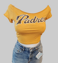 Padres Baseball Cropped Sport Shirt, Custom, Cotton Spandex
