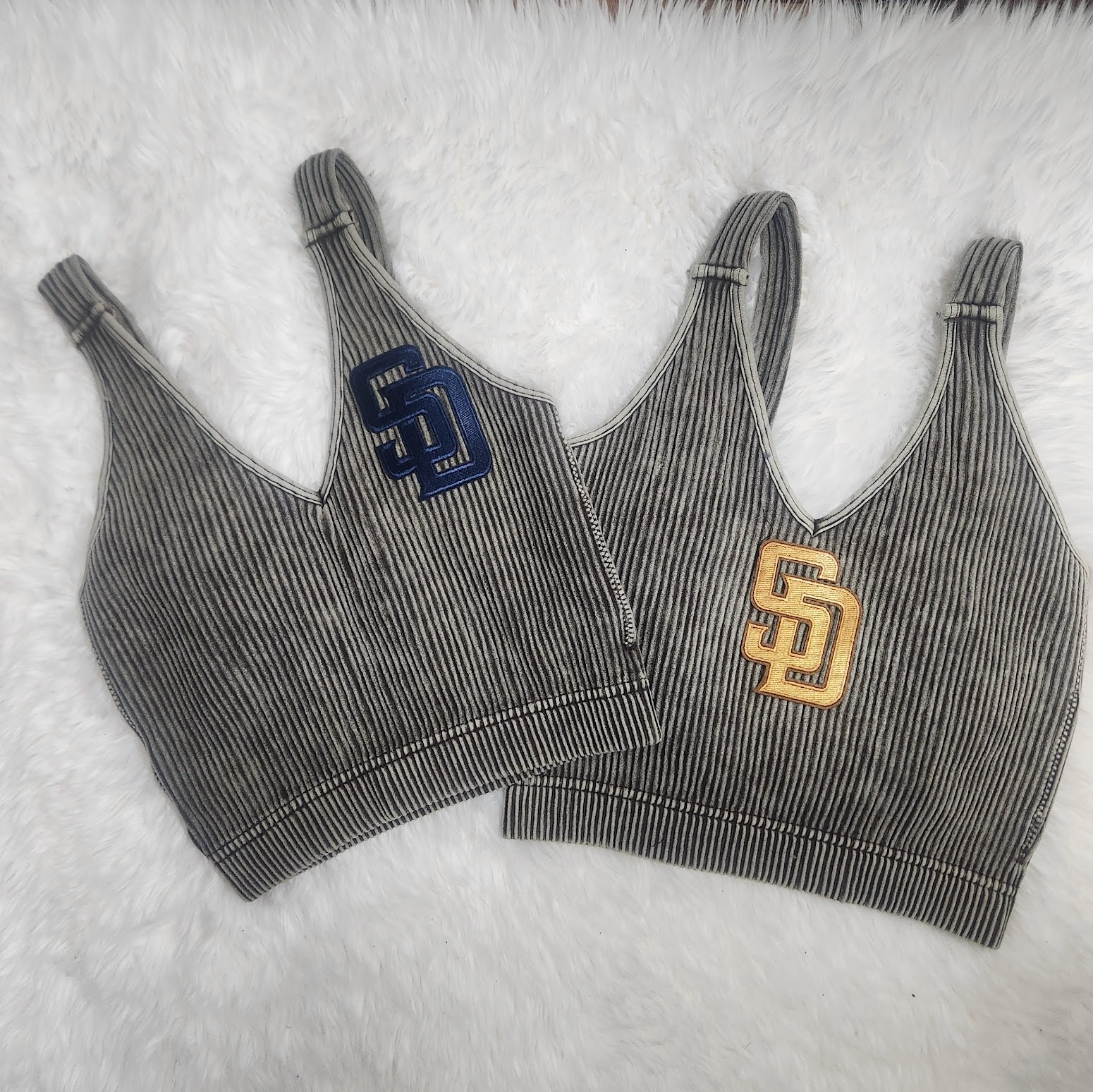 Padres Fitted Crop, Nylon and Spandex