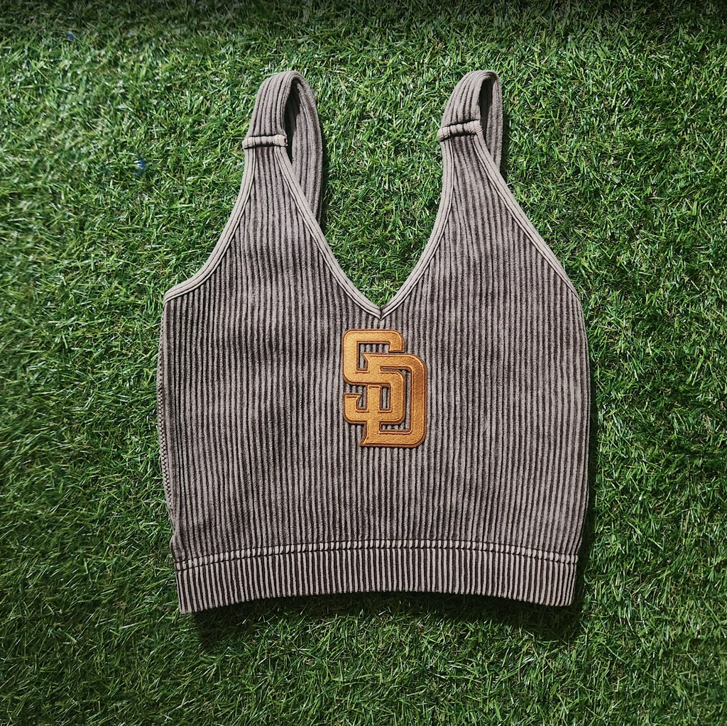 Padres Fitted Crop, Nylon and Spandex