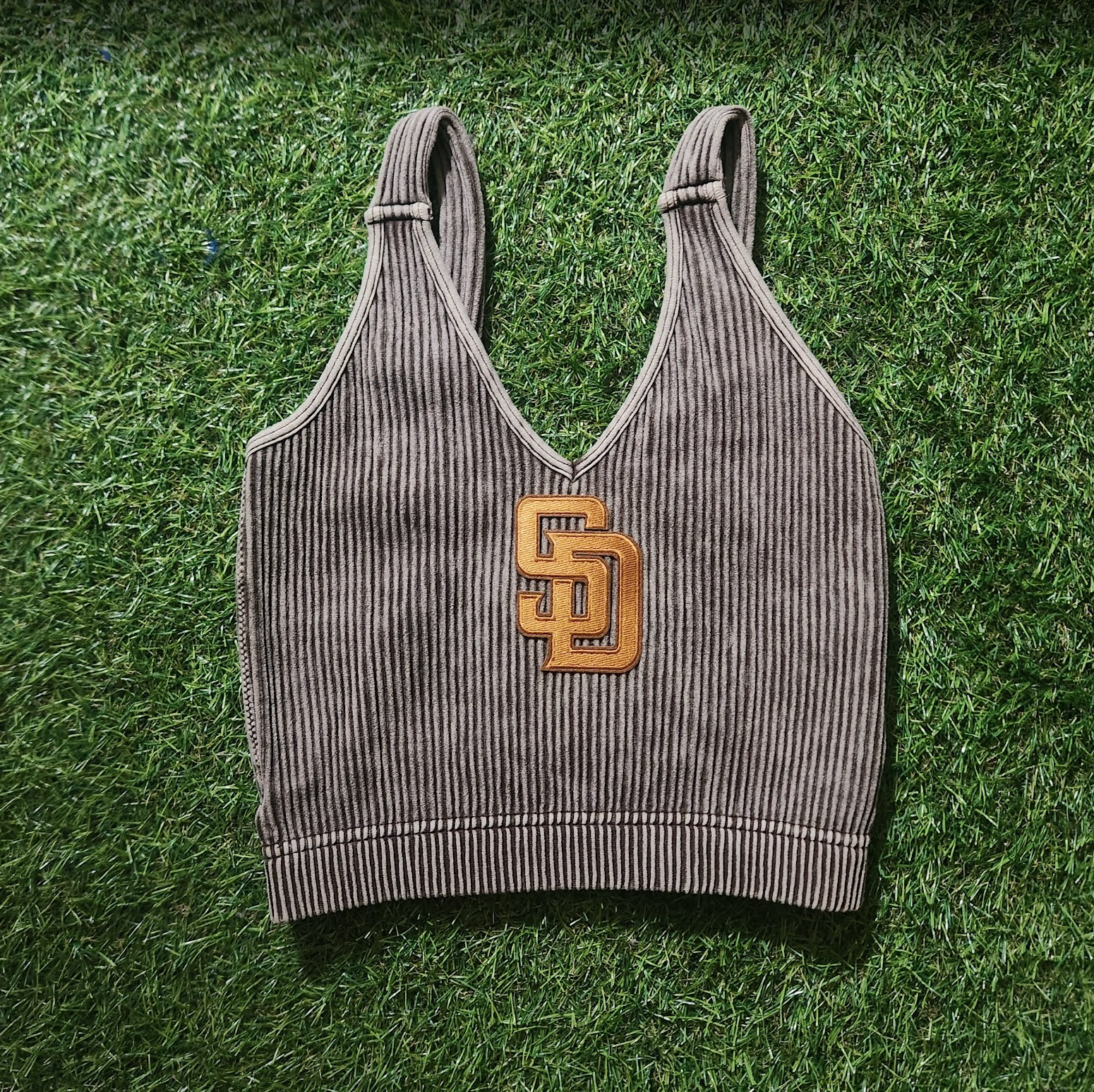 Padres Fitted Crop, Nylon and Spandex