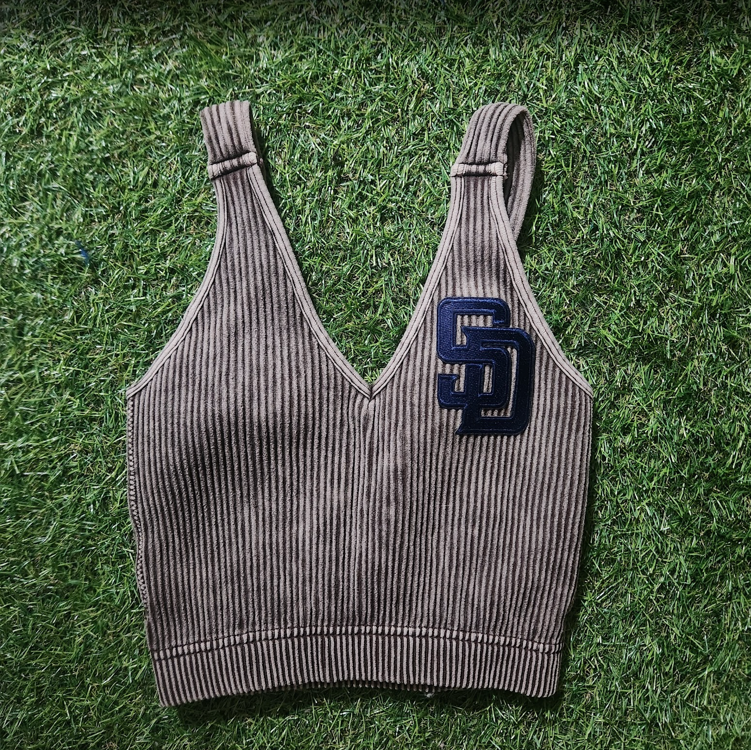 Padres Fitted Crop, Nylon and Spandex