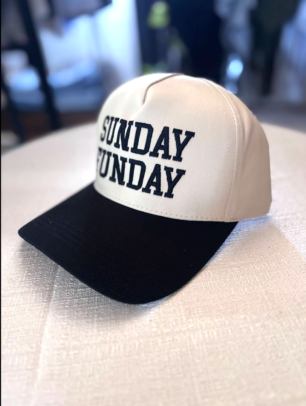 "Sunday Funday" Fun Slogan Cap, One Size