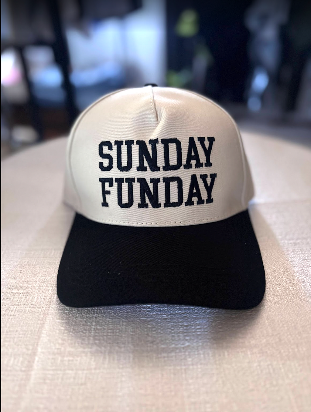"Sunday Funday" Fun Slogan Cap, One Size