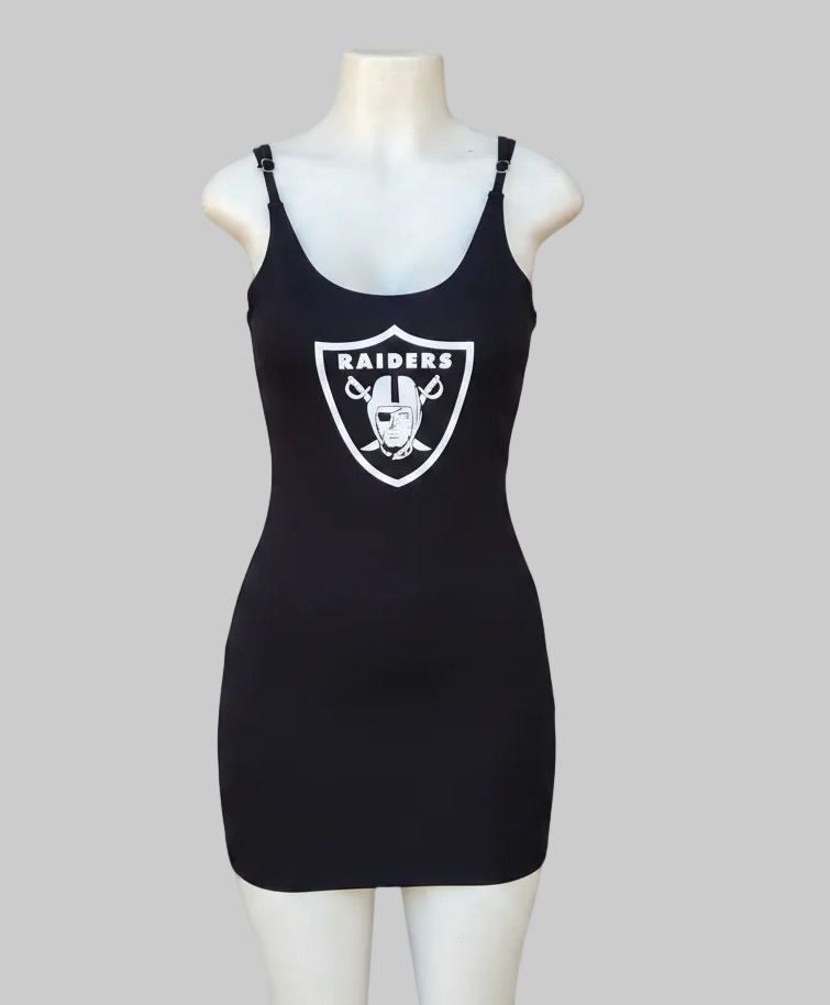 Raider Sport Fitted Dress, BLACK, Nylon Spandex