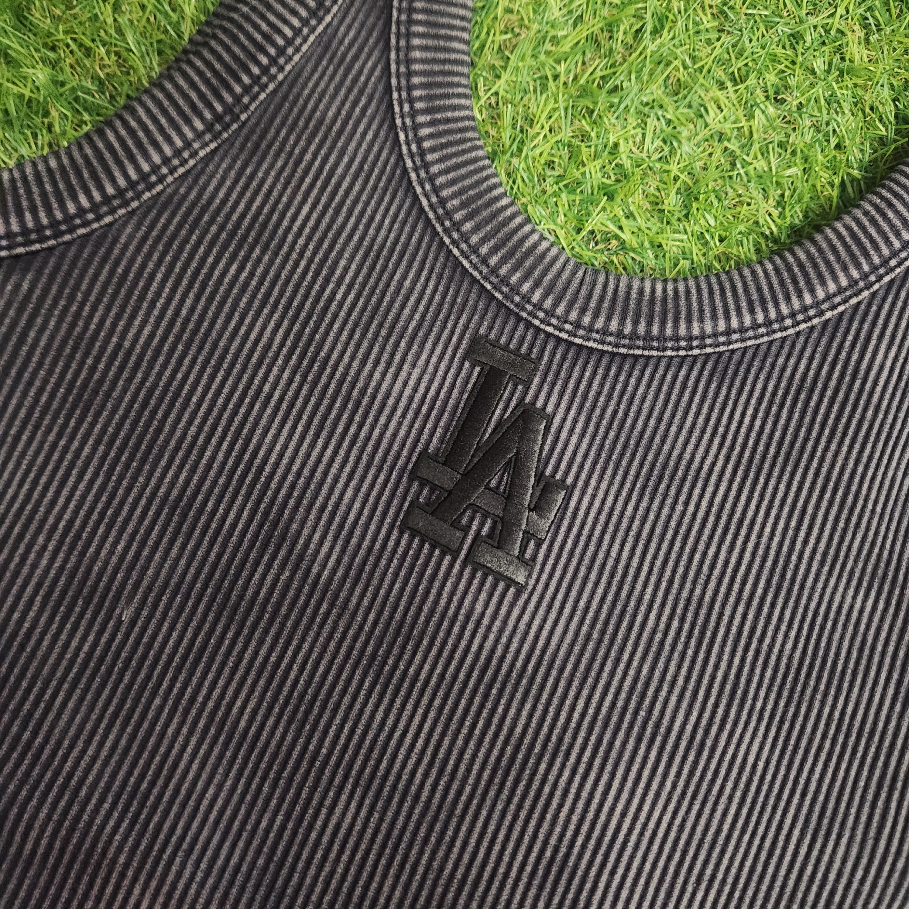 Fitted Romper,  Nylon/ Spandex. Washed Out look