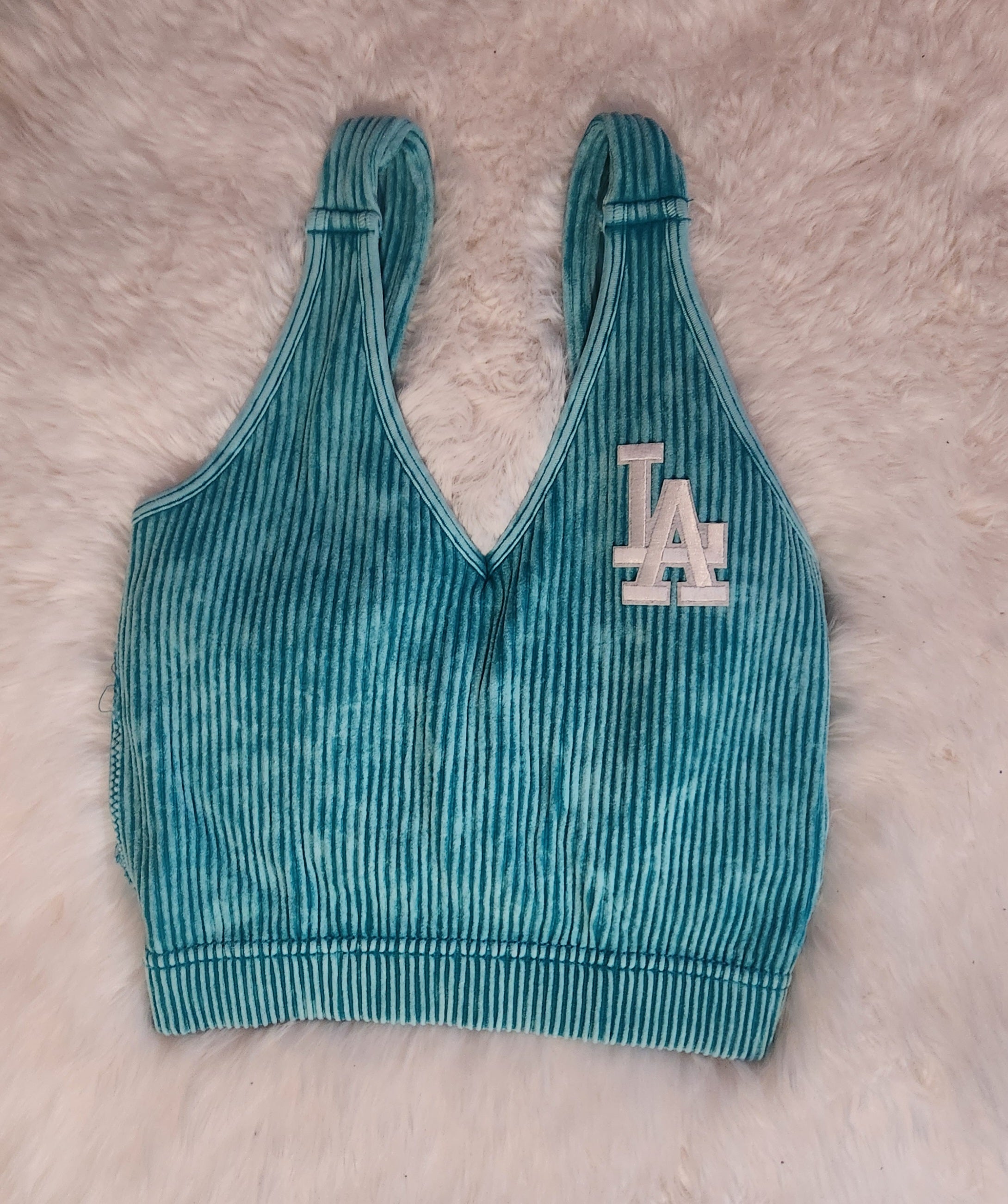 L A Fitted Crop, Nylon/ Spandex