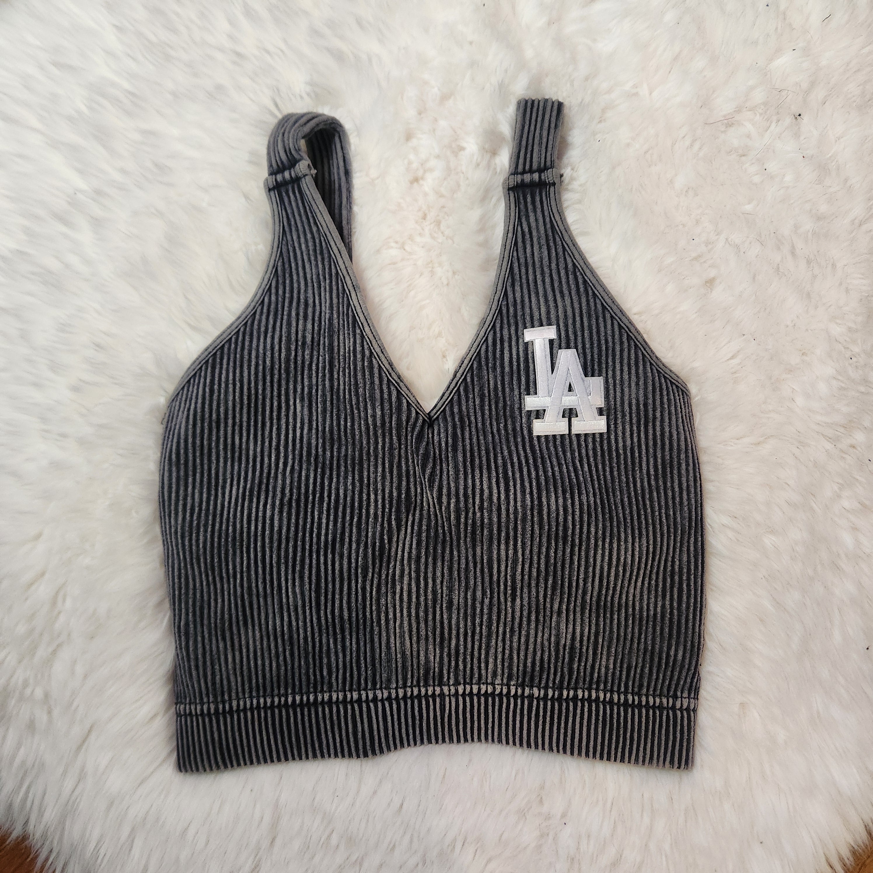 L A Fitted Crop, Nylon/ Spandex